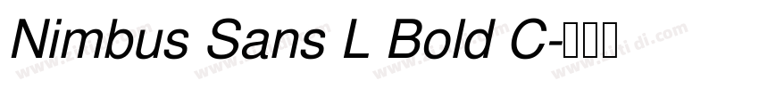 Nimbus Sans L Bold C字体转换